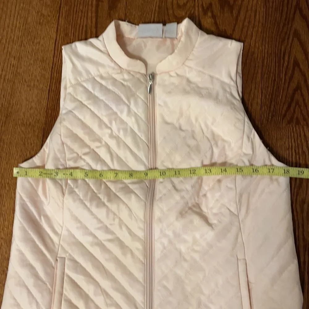 CHICO’S LIGHTWEIGHT puffy SPRING VEST. PALE PINK. Size Small / chicos 0